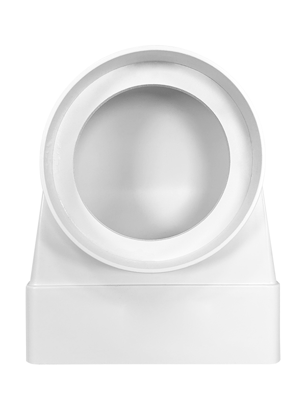 Вентиляционная решетка теневая HOMY AIR Круглый AV100W белая без крышки