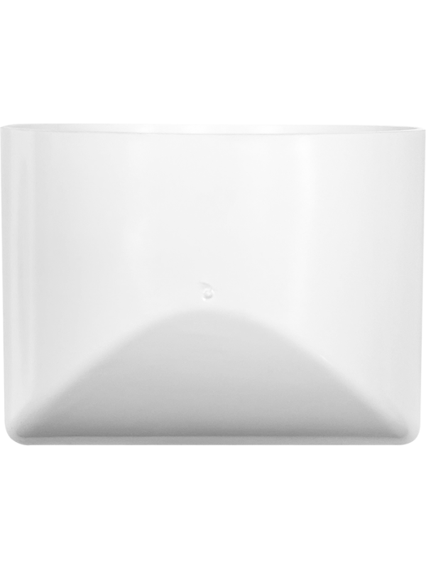 Вентиляционная решетка теневая HOMY AIR Круглый AV100W белая сзади