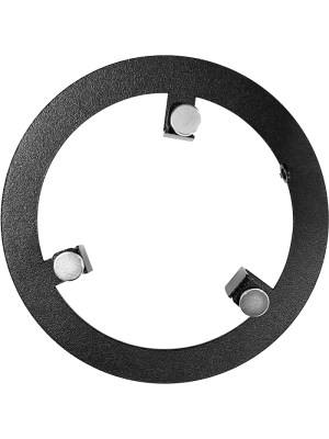 Вентиляционная решетка теневая HOMY AIR Круглый AV100W белая центральный диск снизу