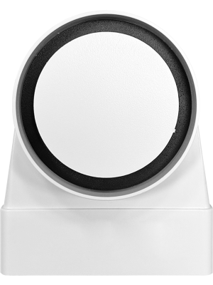 Вентиляционная решетка теневая HOMY AIR Круглый AV100W белая спереди