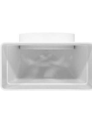 Вентиляционная решетка теневая HOMY AIR Круглый AV100W белая спереди