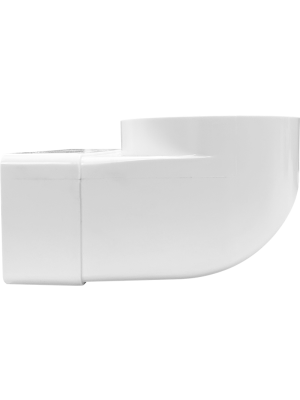 Вентиляционная решетка теневая HOMY AIR Круглый AV100W белая сбоку