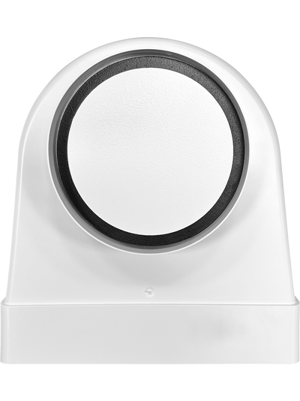 Вентиляционная решетка теневая HOMY AIR Круглый AV125W белая спереди