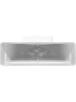 Вентиляционная решетка теневая HOMY AIR Круглый AV125W белая спереди