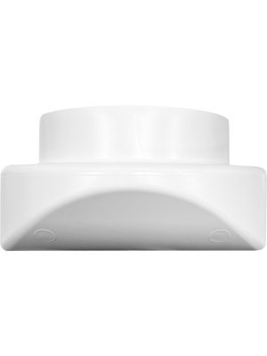 Вентиляционная решетка теневая HOMY AIR Круглый AV125W белая сзади