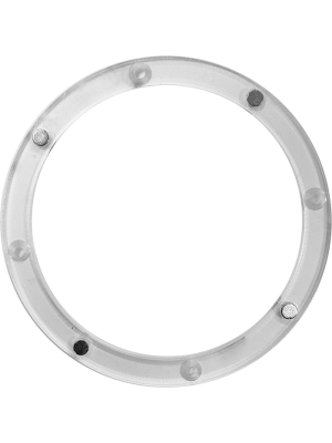 Вентиляционная решетка теневая HOMY AIR Круглый AV125W белая центральный диск