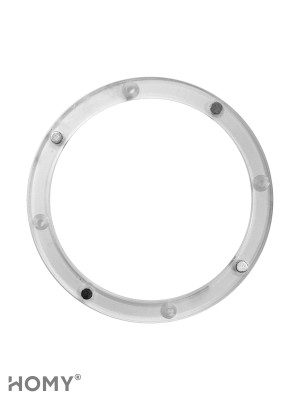 Вентиляционная решетка теневая HOMY AIR Круглый AV125W белая центральный диск