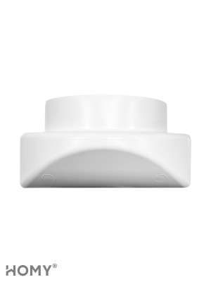 Вентиляционная решетка теневая HOMY AIR Круглый AV125W белая сзади