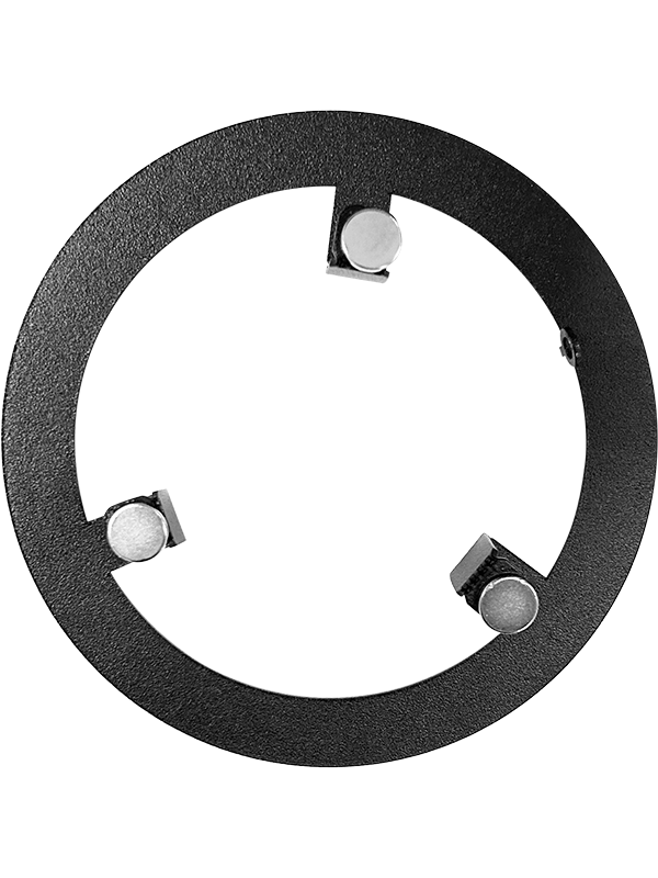Вентиляционная решетка теневая HOMY AIR Круглый AV150W белая центральный диск сзади