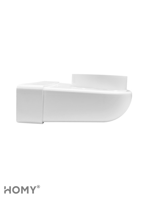 Вентиляционная решетка теневая HOMY AIR Круглый AV150W белая сбоку
