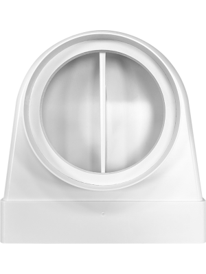 Вентиляционная решетка теневая HOMY AIR Круглый AV150W белая спереди без центрального диска