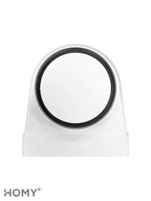 Вентиляционная решетка теневая HOMY AIR Круглый AV150W белая спереди