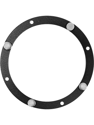 Вентиляционная решетка теневая с вентилятором HOMY AIR Круглый AV100150WT белая центральный диск сзади