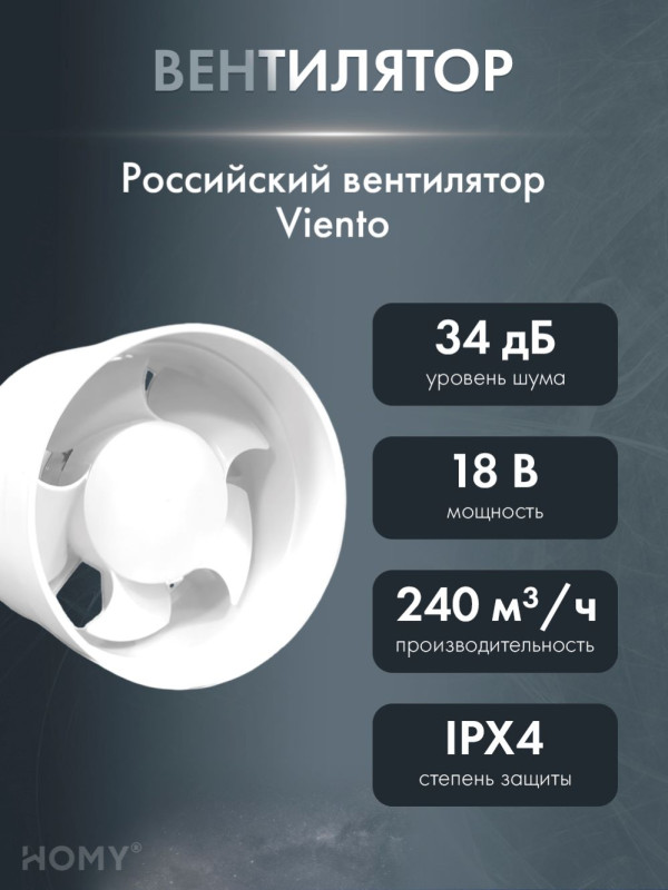 Теневая решетка 125 белая с вентилятором 125 мм AV125WS вентилятор