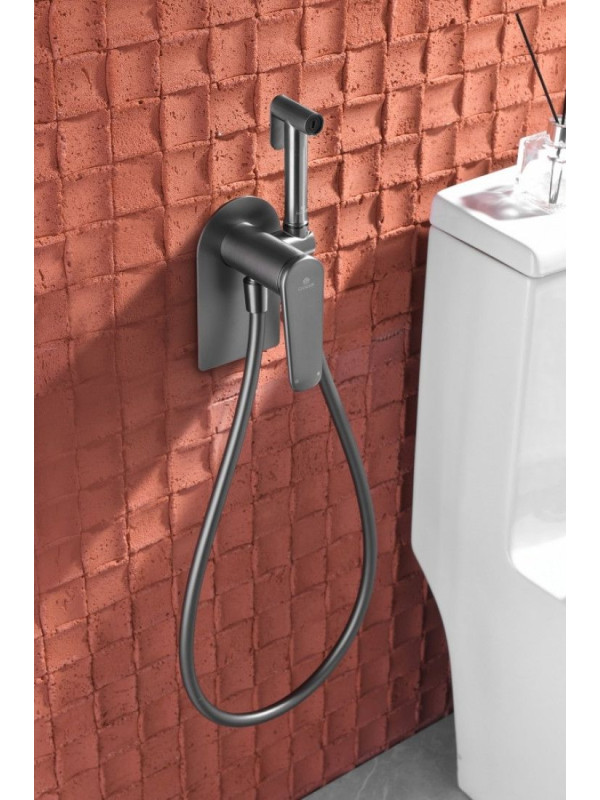 Смеситель Ganzer GZ02157 оружейная сталь интерьер 2