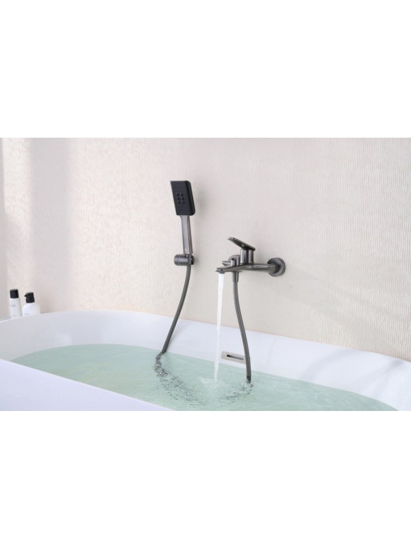 Смеситель Ganzer GZ02131 оружейная сталь 8