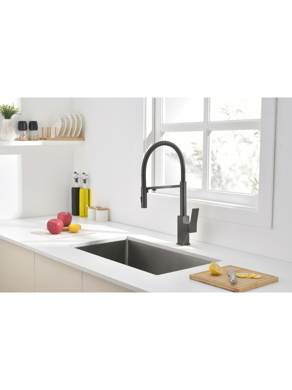 Смеситель Ganzer GZ05126-Q оружейная сталь 2