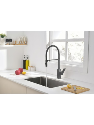 Смеситель Ganzer GZ05126-Q оружейная сталь 3