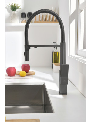 Смеситель Ganzer GZ05126-Q оружейная сталь 4