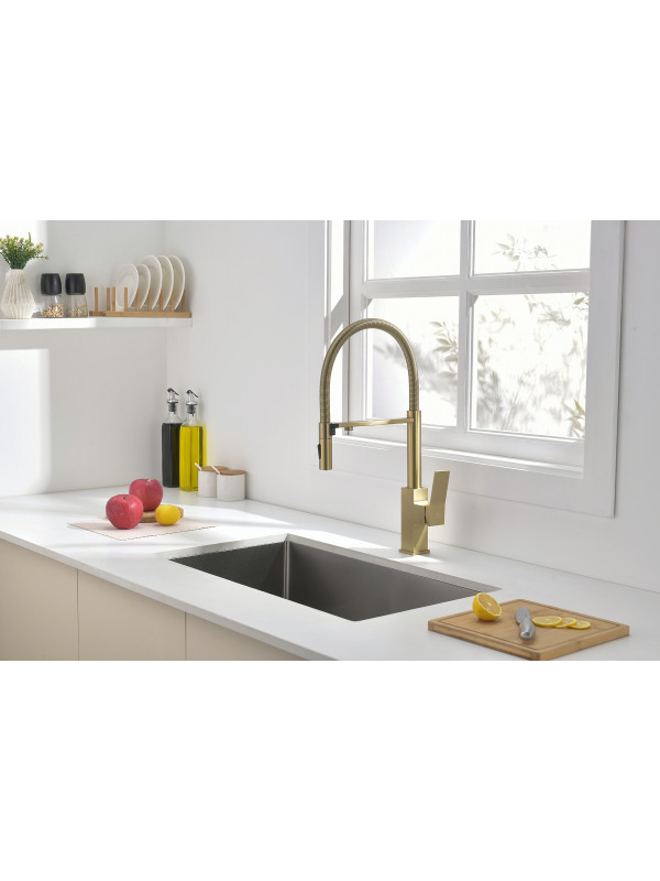 Смеситель Ganzer GZ05126-S матовое золото 2