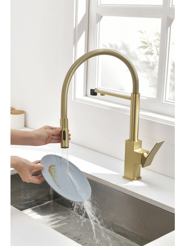 Смеситель Ganzer GZ05126-S матовое золото 9