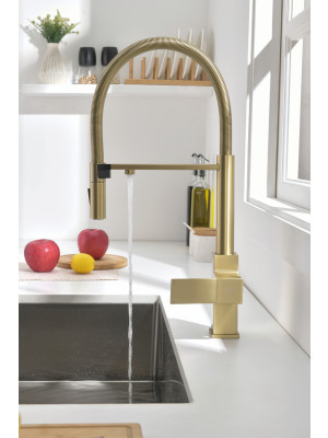 Смеситель Ganzer GZ05126-S матовое золото 3