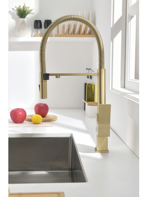 Смеситель Ganzer GZ05126-S матовое золото 6