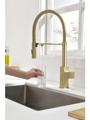 Смеситель Ganzer GZ05126-S матовое золото 8