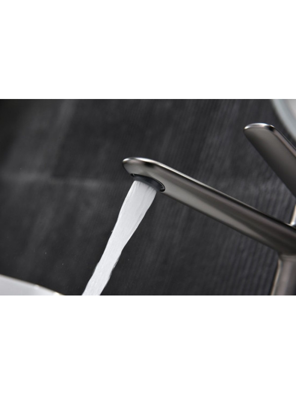 Смеситель Ganzer GZ02112-Q оружейная сталь 9