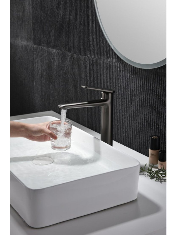 Смеситель Ganzer GZ02112-Q оружейная сталь 12