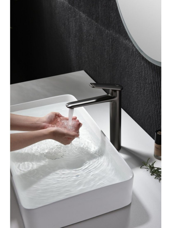 Смеситель Ganzer GZ02112-Q оружейная сталь 13