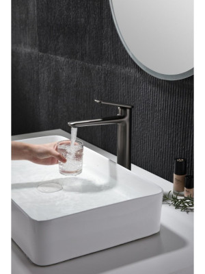 Смеситель Ganzer GZ02112-Q оружейная сталь 12