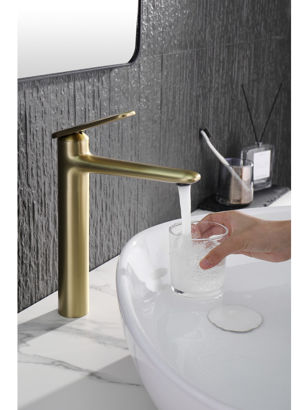 Смеситель Ganzer GZ02112-S матовое золото 12