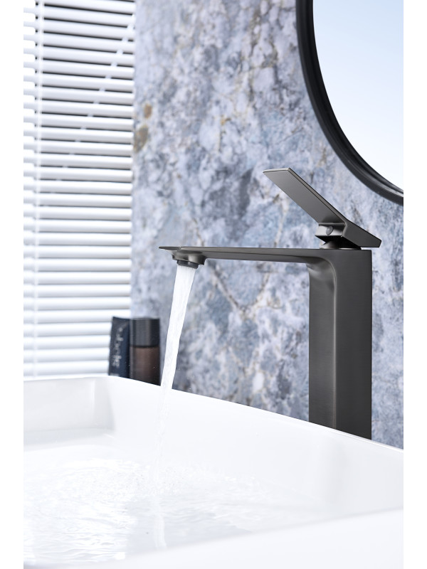 Смеситель Ganzer GZ05112-Q оружейная сталь 7