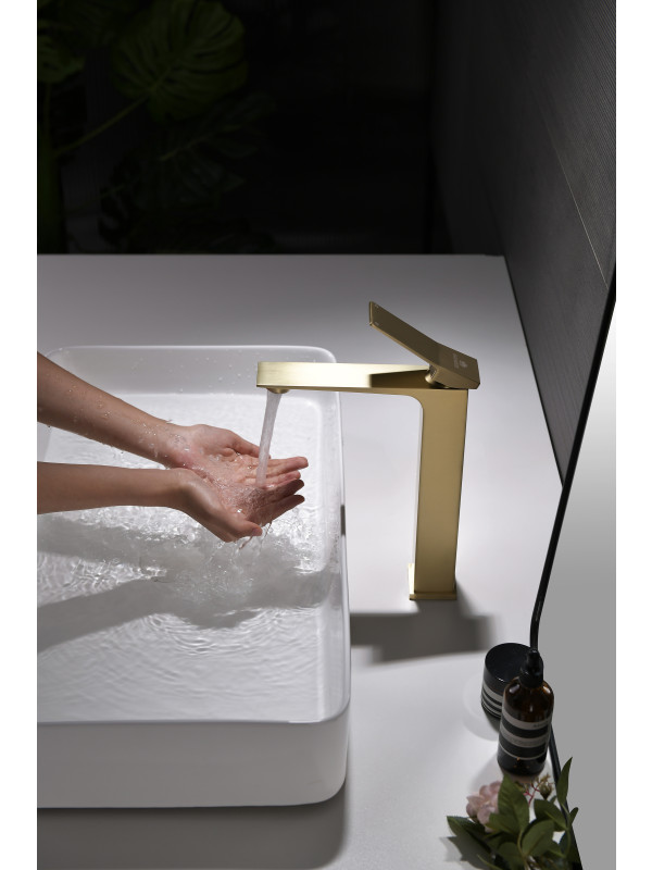 Смеситель Ganzer GZ05112-S матовое золото 12