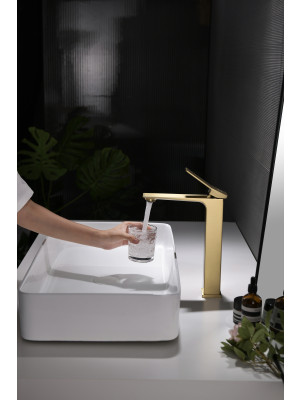 Смеситель Ganzer GZ05112-S матовое золото 9