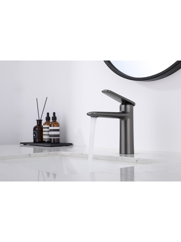 Смеситель Ganzer GZ02111-Q оружейная сталь 6