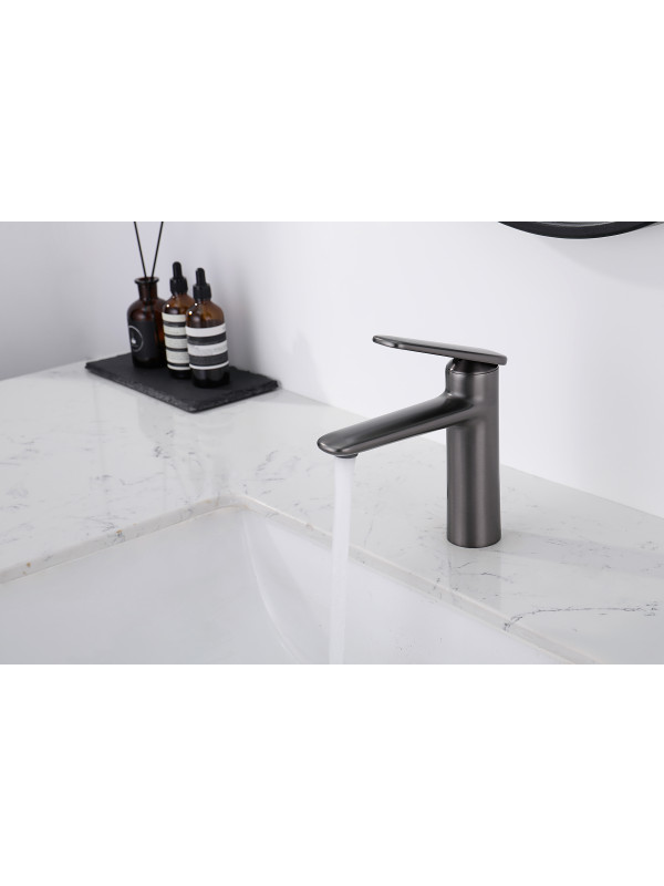 Смеситель Ganzer GZ02111-Q оружейная сталь 8