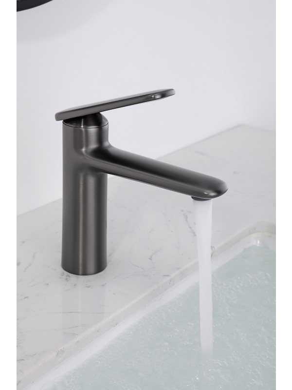 Смеситель Ganzer GZ02111-Q оружейная сталь 9