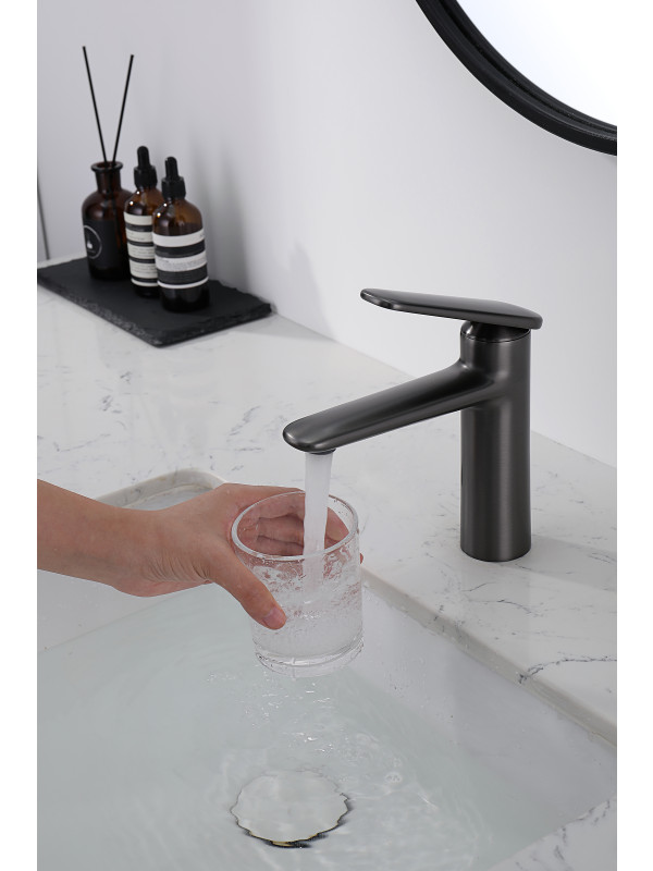 Смеситель Ganzer GZ02111-Q оружейная сталь 11