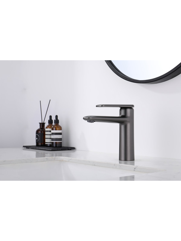 Смеситель Ganzer GZ02111-Q оружейная сталь 13