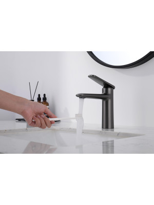 Смеситель Ganzer GZ02111-Q оружейная сталь 10