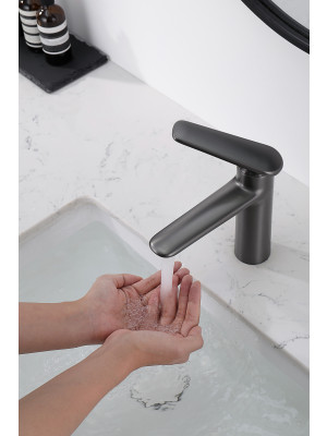 Смеситель Ganzer GZ02111-Q оружейная сталь 12