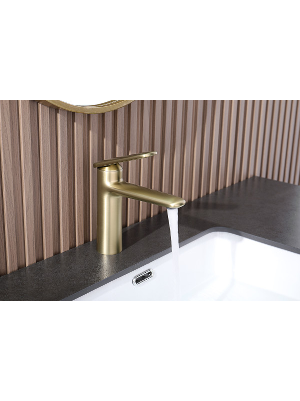 Смеситель Ganzer GZ02111-S матовое золото 12