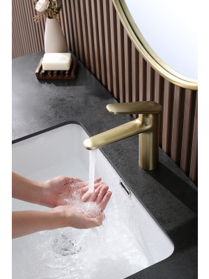 Смеситель Ganzer GZ02111-S матовое золото 15