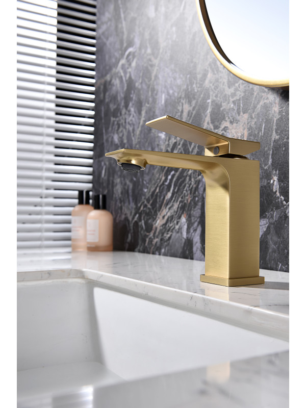 Смеситель Ganzer GZ05111-S матовое золото 7