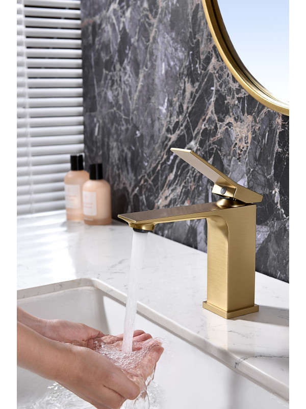 Смеситель Ganzer GZ05111-S матовое золото 10