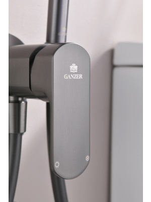 Гигиенический душ Ganzer GZ06157 оружейная сталь 5