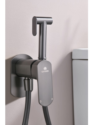 Гигиенический душ Ganzer GZ06157 оружейная сталь 6