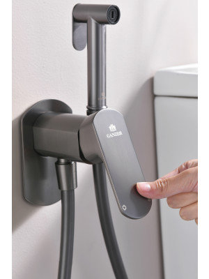 Гигиенический душ Ganzer GZ06157 оружейная сталь 9